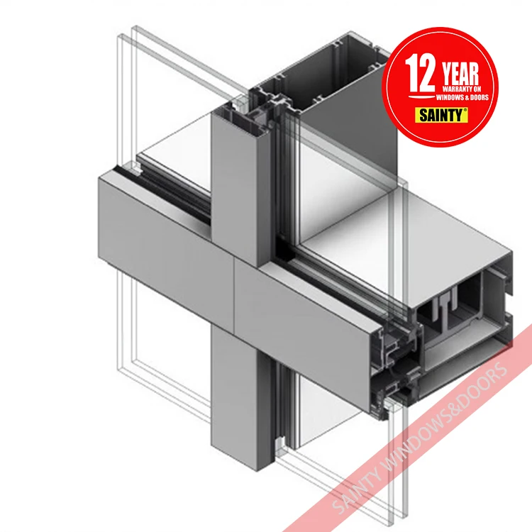 Thermal break frame curtain wall curtain pulley system produced by professional factory