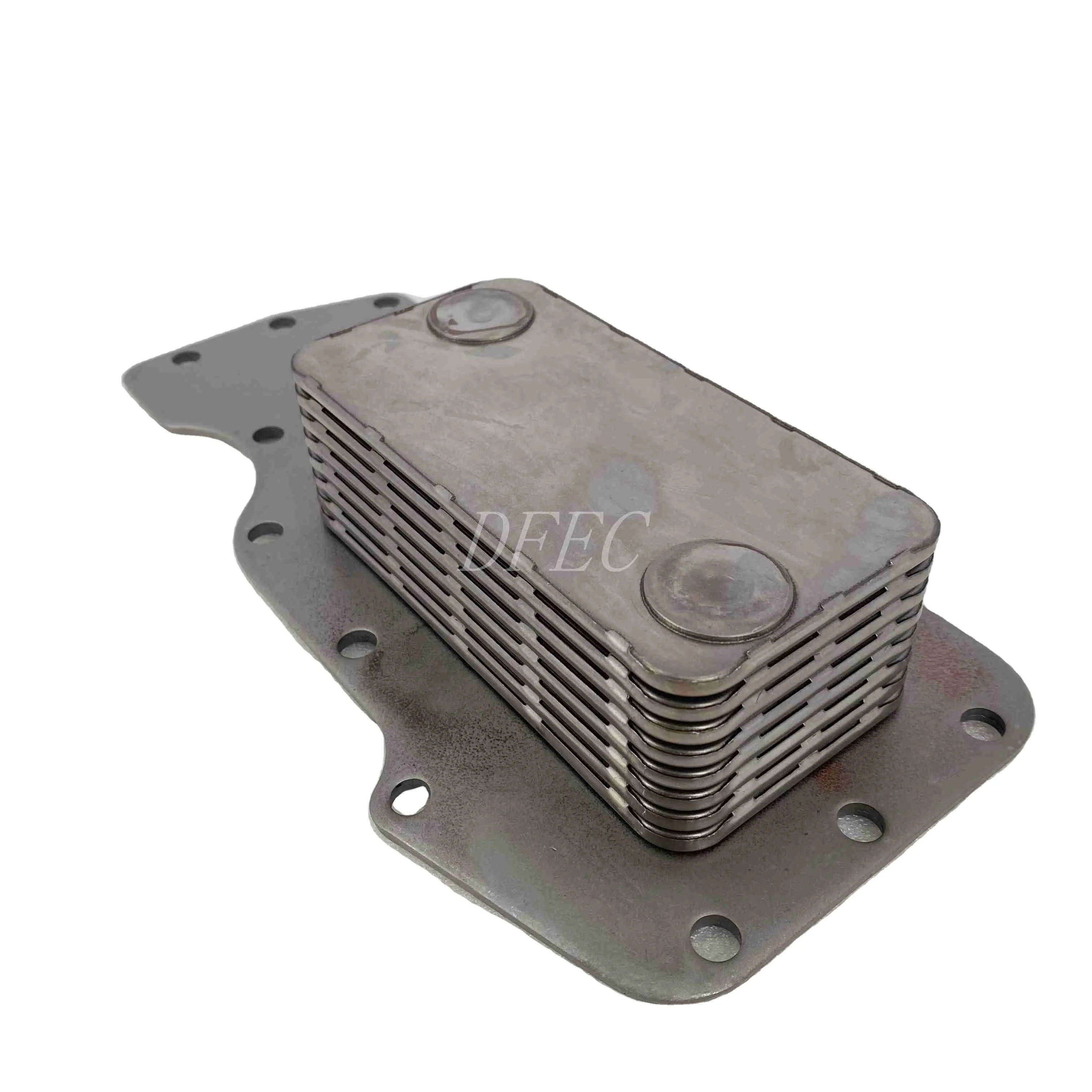 ISDE6 QSB6.7 Diesel Engine Part Generator Oil Cooler Core Heat Exchanger 3975818