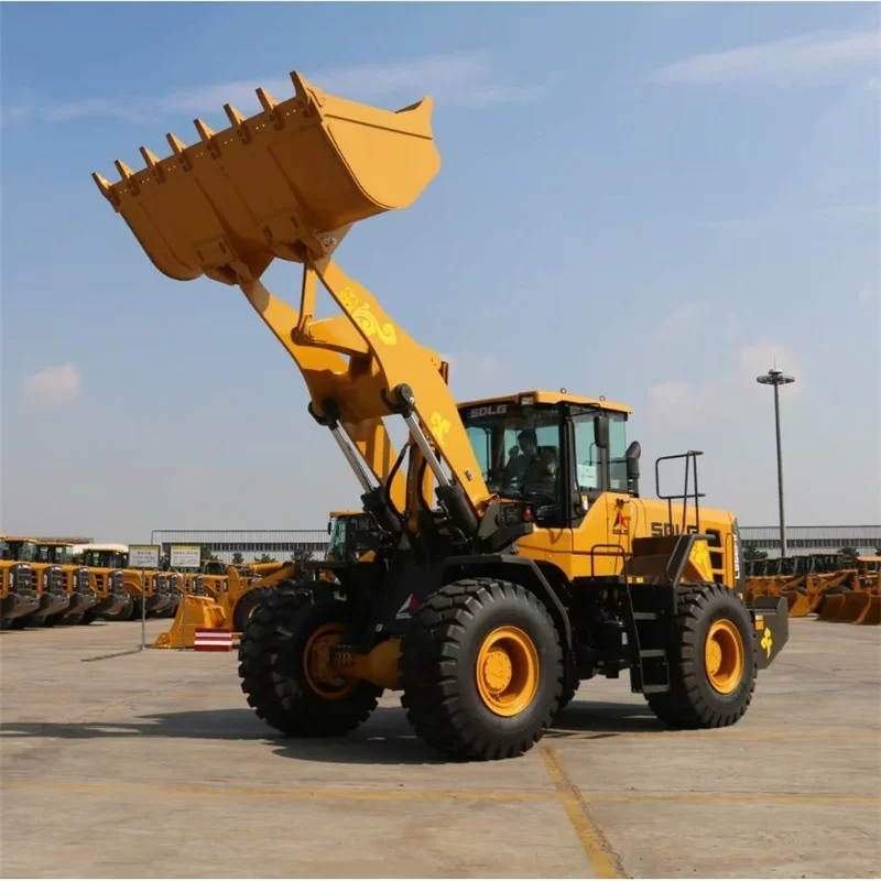 5t высококлассный колесный погрузчик, лопаточный погрузчик L956FH с длинной колесной базой для сыпучих материалов и твердых материалов