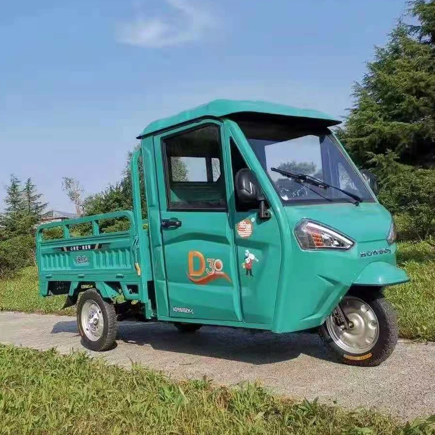 Green Energy 60 V 1 KW Motor Electric Cargo Mini Truck Cheap Electric Tricycles For Adult Delivery Goods