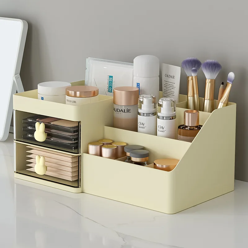 Choice Fun Multi Function Home cosmetic beauty make up organizer desk organiser house hold products Plastic Desktop Storage Box