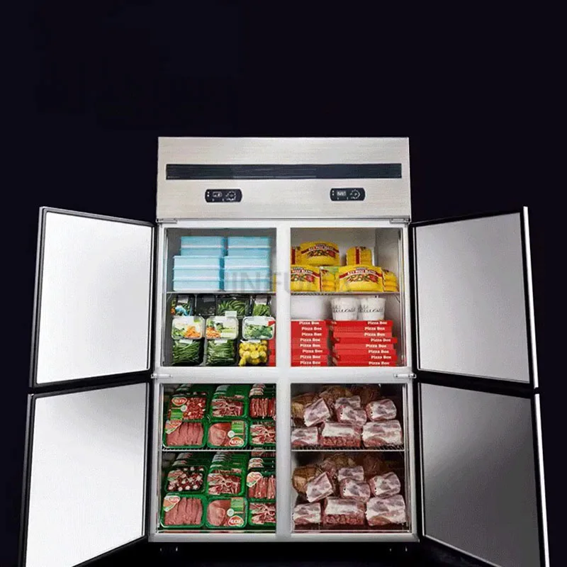 High Quality Stainless Steel Refrigerator Upright Blast Chiller Custom Deep Freezer Refrigerator  Multi-Purpose Large Capacity