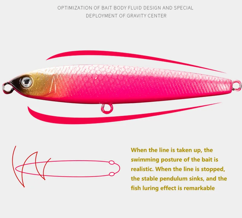 New Design 10g 14g 18g 24g Unpainted Pencil Topwater Fishing lure blank