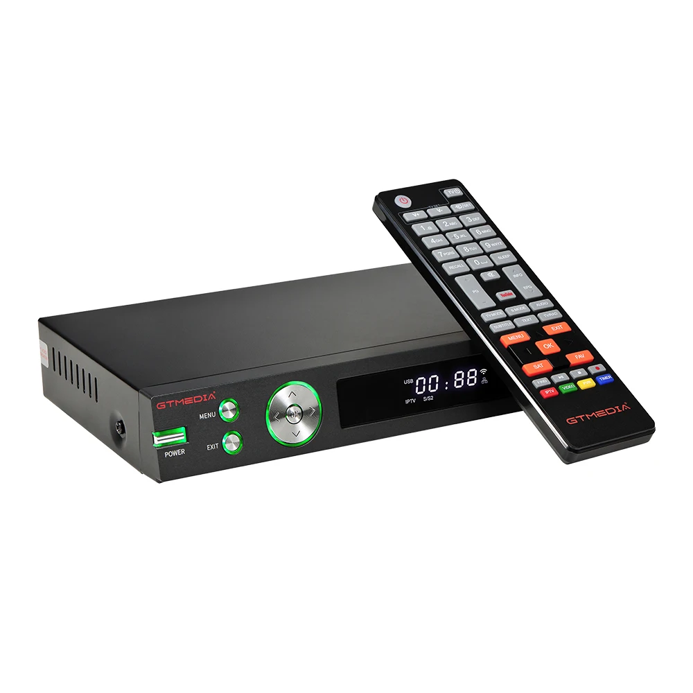 Gtmedia V8 Turbo pro2 H.265 Autoroll Powervu Cam Necamd DVB-S2 DVB-T2 DVB-C Combo satellite Receiver Freesat V8 Golden