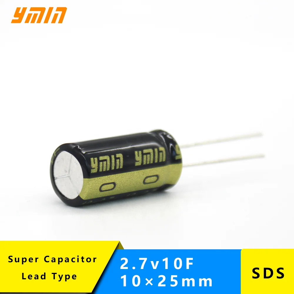 Миниатюрный Суперконденсатор YMIN SDS 2 7 в 10 фарад 10*25 для портативных электроинструментов