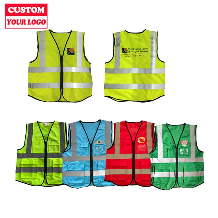 Logo Design Printed Reflective Clothing Reflective Safety Vest