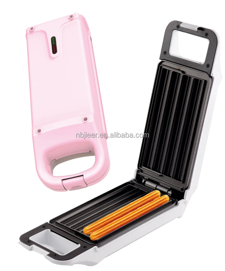 Non-Stick Small Custom Colour Breakfast Machine Durable Flexible Buckle Easy Clean Electric Grill Sandwich Churro Waffle Maker