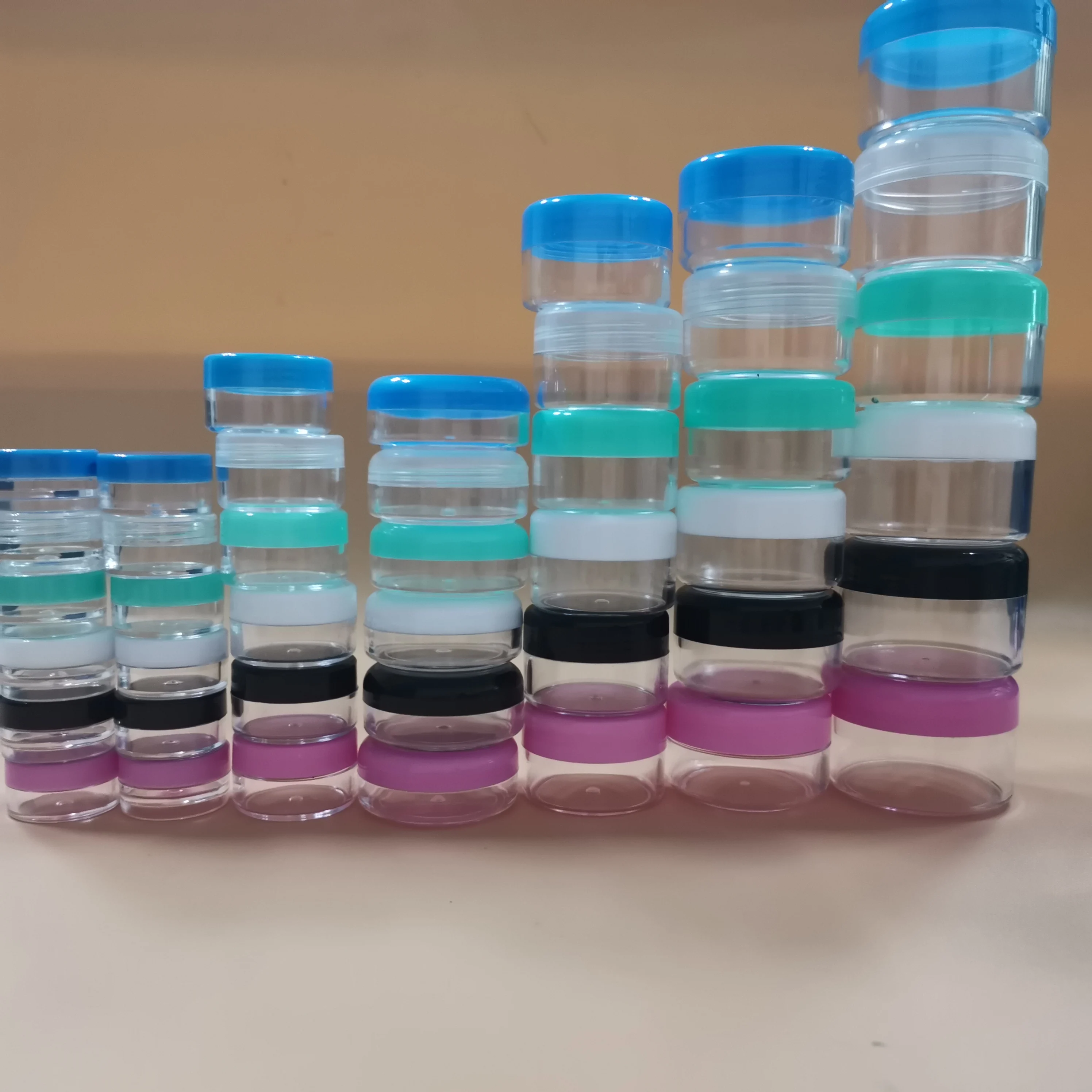 3g 5g 10g 15g 20g 30g 50g  Cosmetic Jar Travel Sub-box Bottle Face Cream Jars Sub-bottle Cosmetic Jar Direct Sales