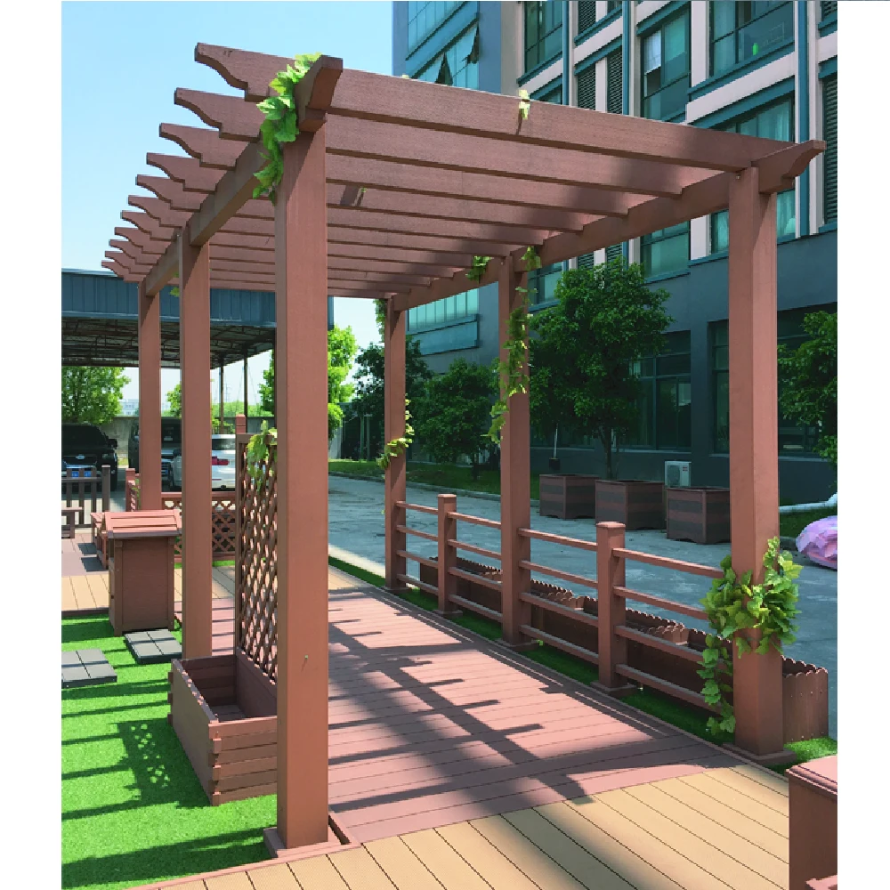 Wood Plastic Composite Pergola/Outdoor Garden Pergola/WPC Pergolas/Gazebo
