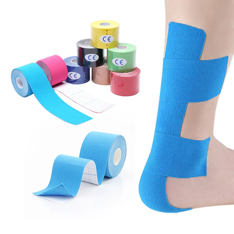 Высококачественная Спортивная медицинская многоцветная кинезиологическая спортивная лента водонепроницаемая для
