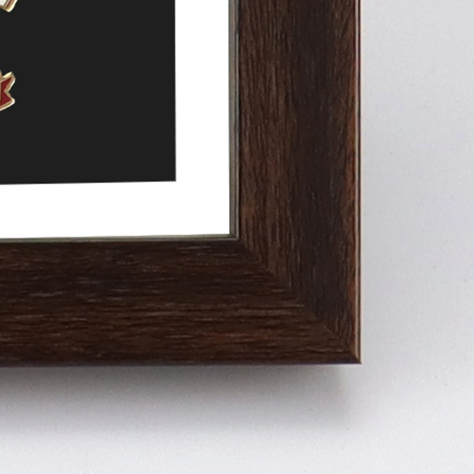 Custom Brown 3d deep coin Insignia Patches Pins Medals Display Case Cabinet PS Plastic Shadow Box frame