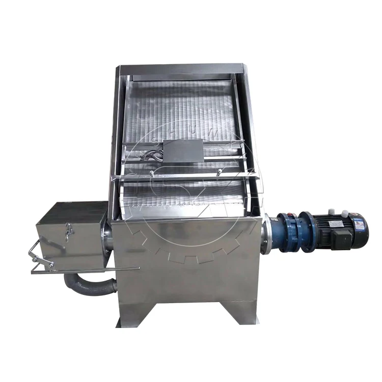 Inclined screen dehydrator./90% humidity Animal Manure solid liquid separator