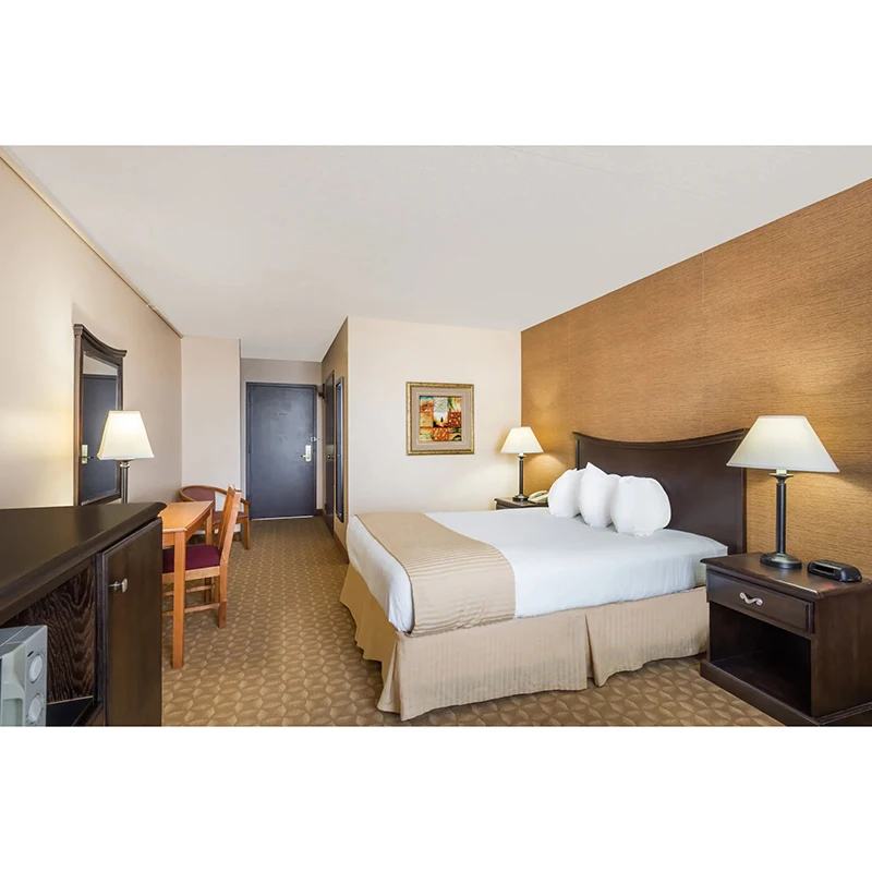 Ramada Wyndham custom Hotel project furniture classic design hotel bedroom set
