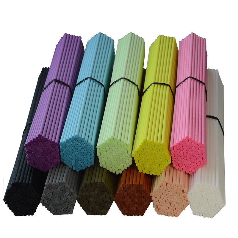 Wholesale scented sticks free glue  D2mm 3mm 4mm 5mm 6mm reed fragrance fiber diffuser sticks