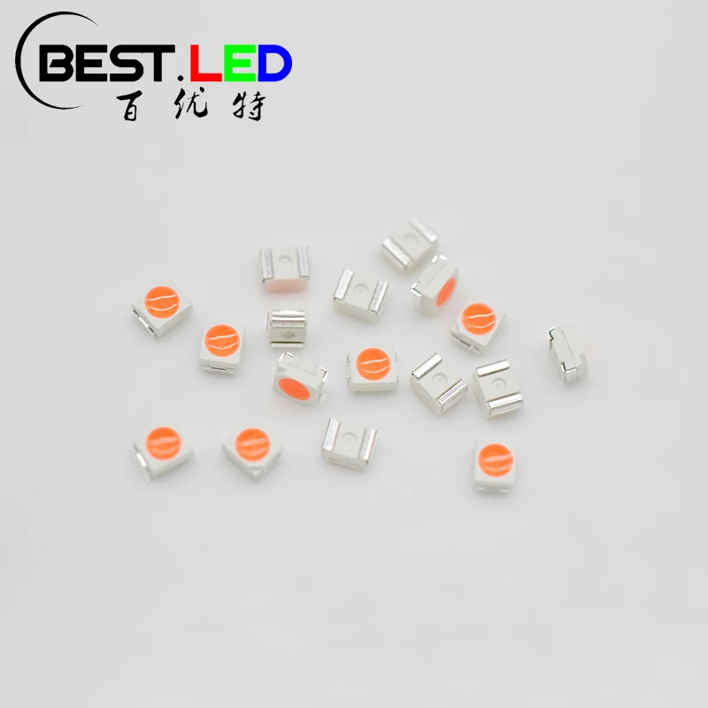 High Intensity Phosphor Covered 3528 Pink LED Emitters PLCC-2 PC Pink SMD LED 3528 SMT for LED Light Project