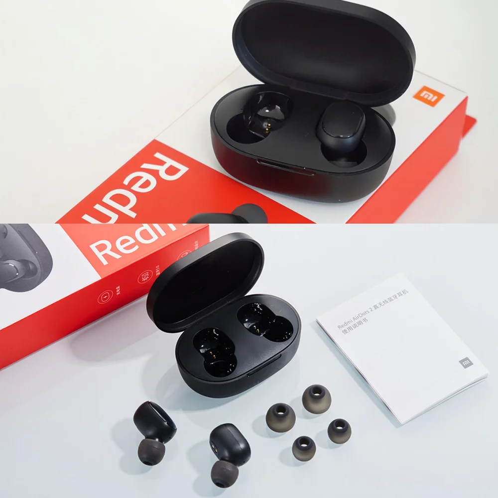 Airdots 2 Earbuds Red Mi Headphones Mi True Wireless Earphone Airdots S Tws Headset Airdot Earbuds Basic 2 for Redmi Xiaomi