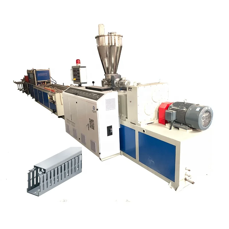 China Supplier CE Approved Automatic PVC Cable Trunking Casing Extrusion Production Making Machine