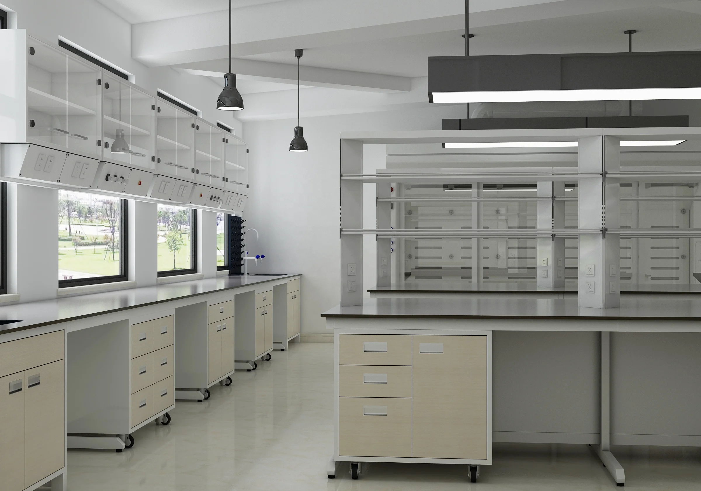 OEM laboratory equipment desk furniture microbiology lab furniture lab tables casework bench