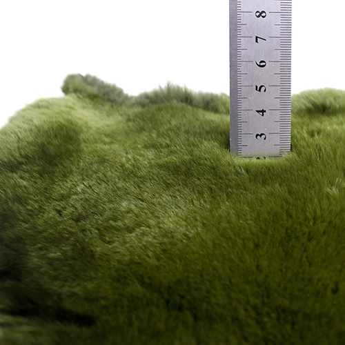 Wholesale High Quality Amy green  Rabbit Skin 100% Genuine Rabbit Fur Rabbit Pelt