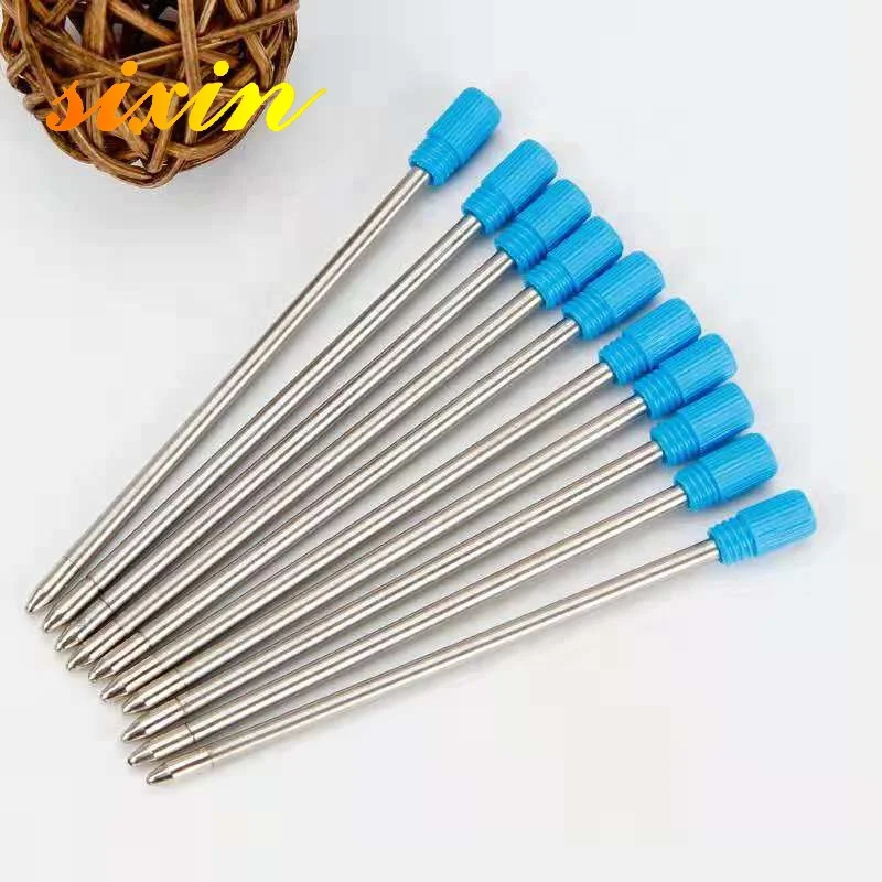 Metal Empty Glitter Ball Pen Refill Standard Size Writing Lead Size 1.0mm Office Stationery Accessories School Supplies