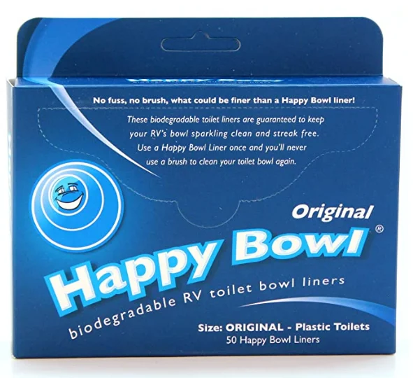 biodegradable happy bowl liners for RV/Marine,Caravan,porcelain toilet