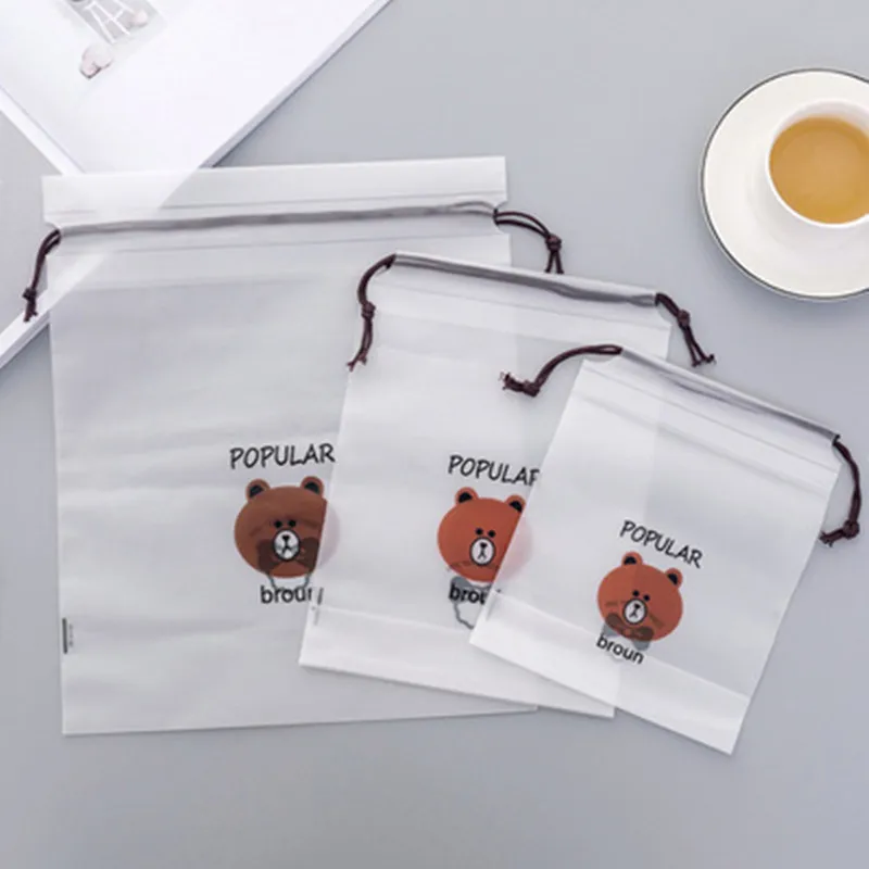 Custom waterproof dust shoe bags travel drawstring packaging bag with