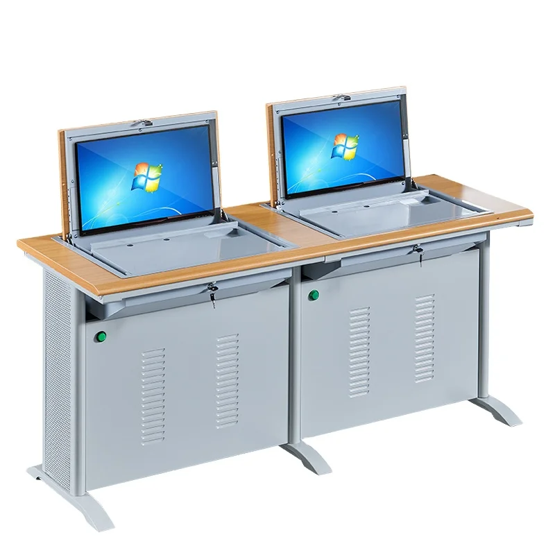 desktop computer table smart pc table multifunction turn over the computer desk flip up table