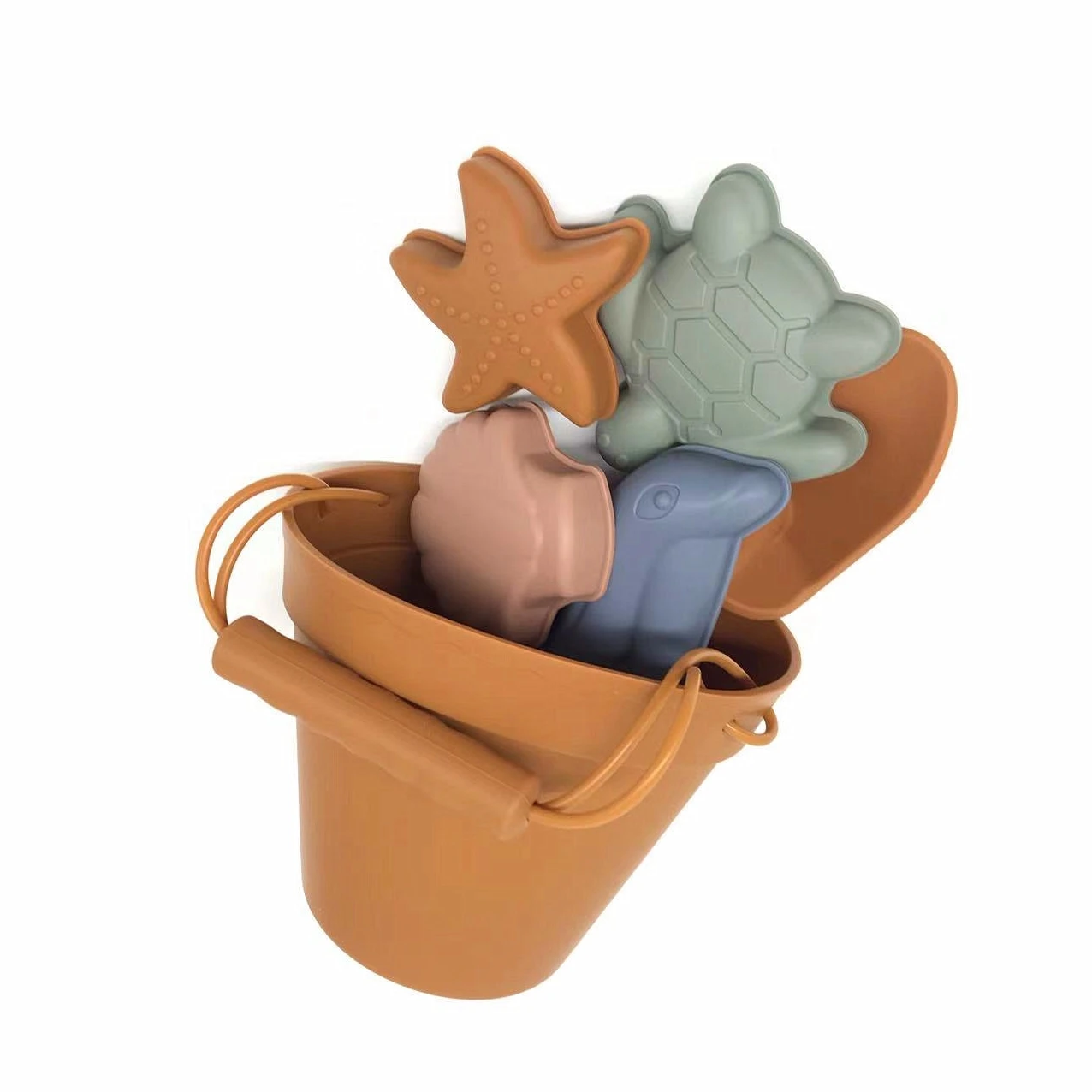 BPA Free Silicone Summer Kids Beach Set Toddlers and Baby Sandbox Toys CPC Approval Travel Friendly