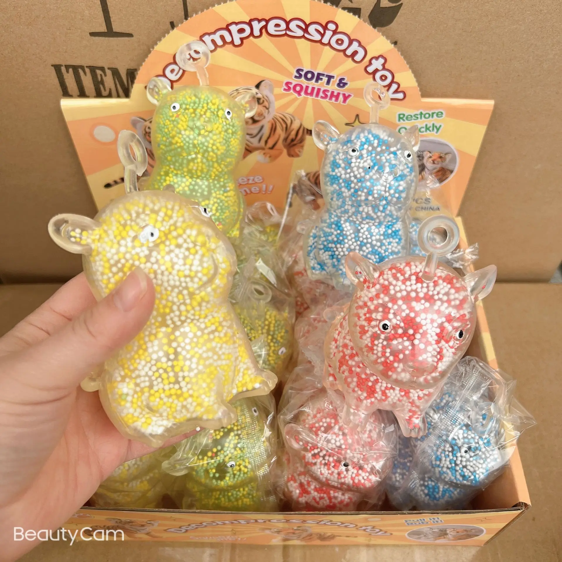 Hot Kawaii Animals Light Up Octopus Colorful Foam Squeeze Soft Tpr Relieve Toys For Girls