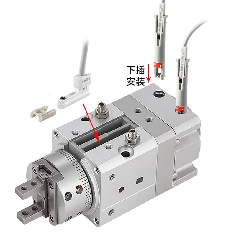 SHINYEE Professional Factory Wholesale MRHQ  pneumatic cylinder Rotary angular type Grippers SMC type Double acting Actuator