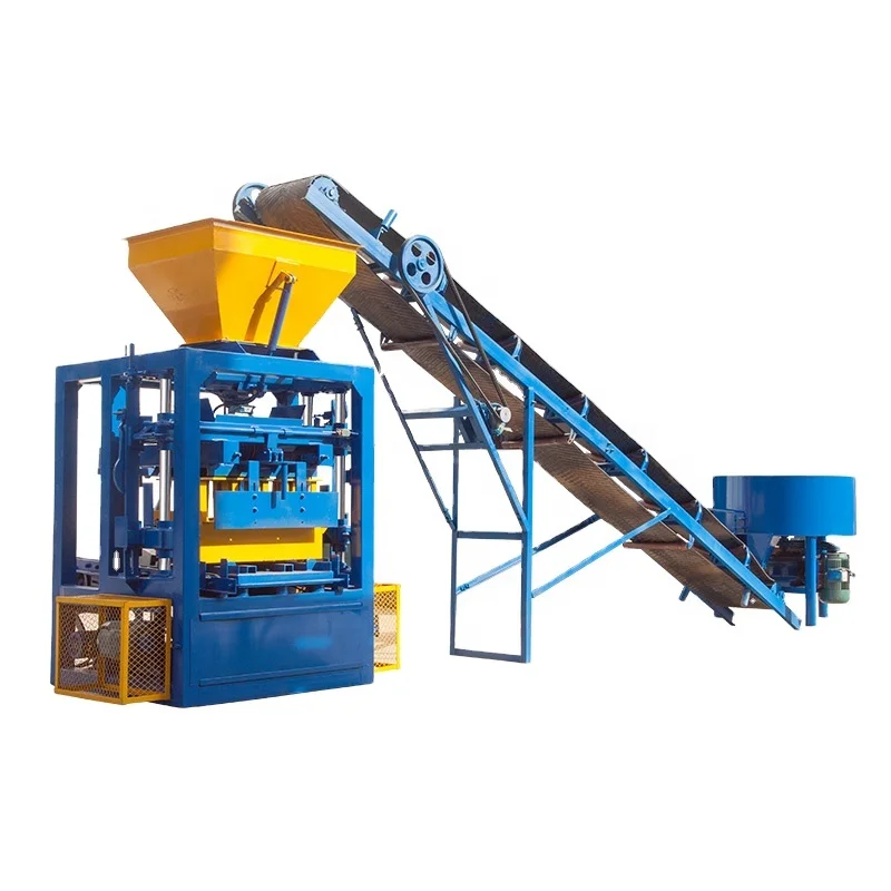 faible niveau sonore QT 4 - 24 Machine semi-automatique de fabrication de briques