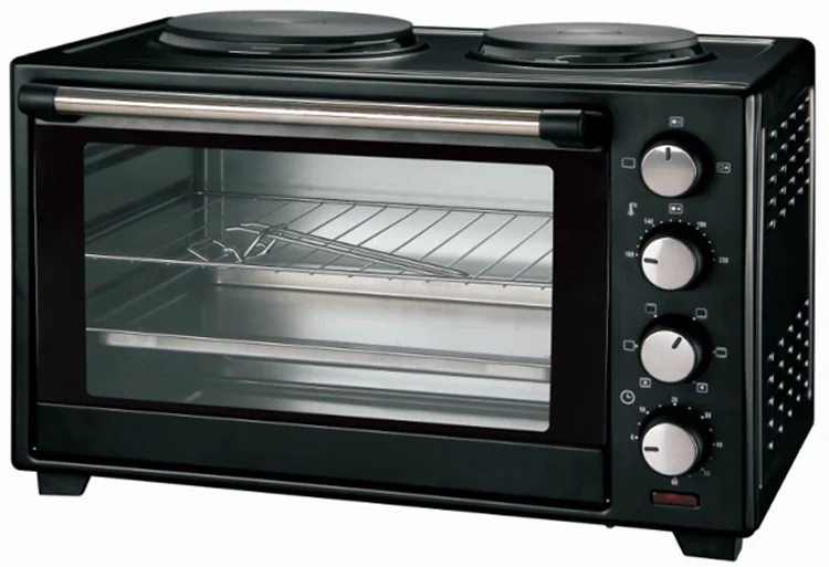 38L electric oven with 2 hot plates