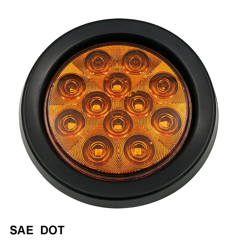 4 inch Round LED STT Light 12V 4 inch round LED STT lamp trailer DOT SAE