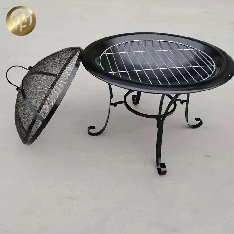 Original Colour Metal Assembly Wood Burning Barbecue Grill Fire Pit