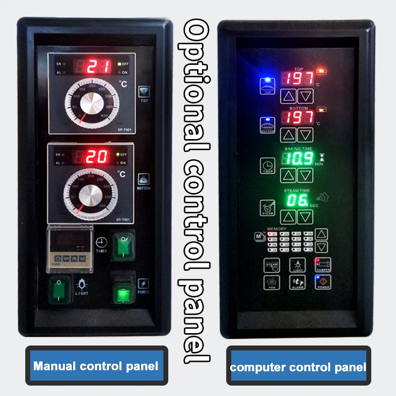 Easy Operation New Design Double Deck Pizza Oven Conveyor 2 Deck 6 Tray Oven Stone Deck Steam Oven