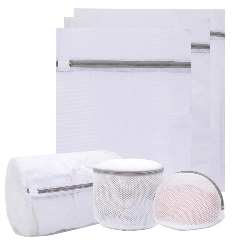 Custom logo Polyester net mesh wash bag custom