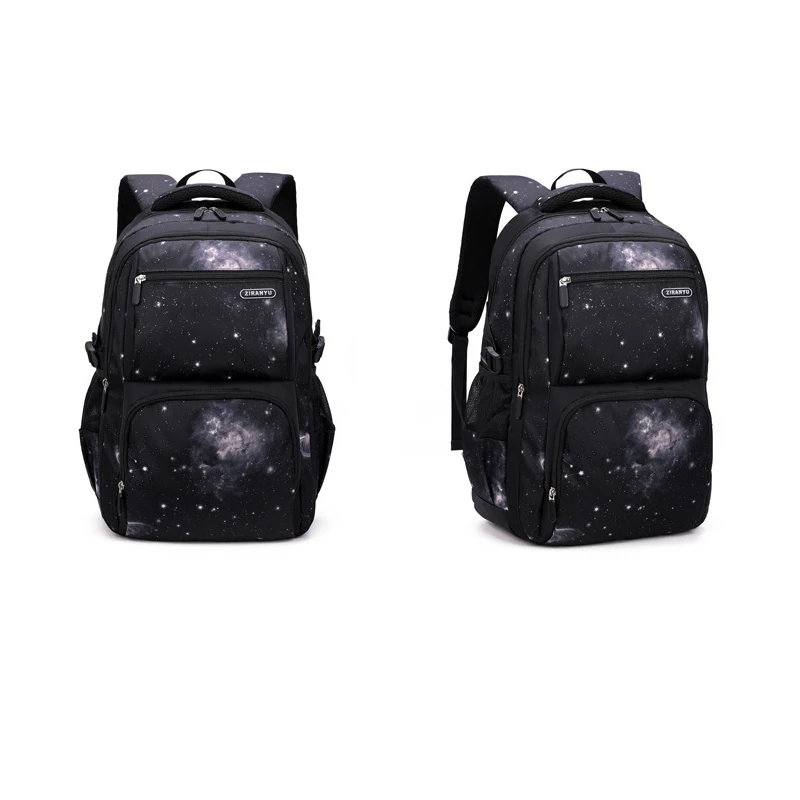 Large -capacity starry sky pattern bookbag is suitable for traveling schools to use backpacks