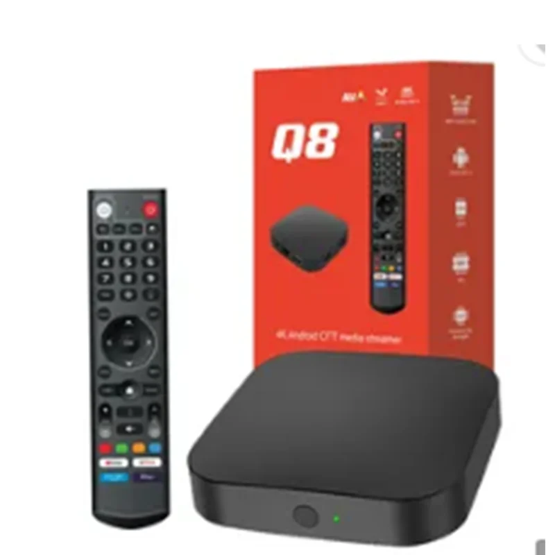 GYS Q8 4GB 32GB Dual wifi android 11 Amlogic S905Y4 smart box tv 2.4G wifi 6 5G BT remote control voice 4k Streaming Set top Box