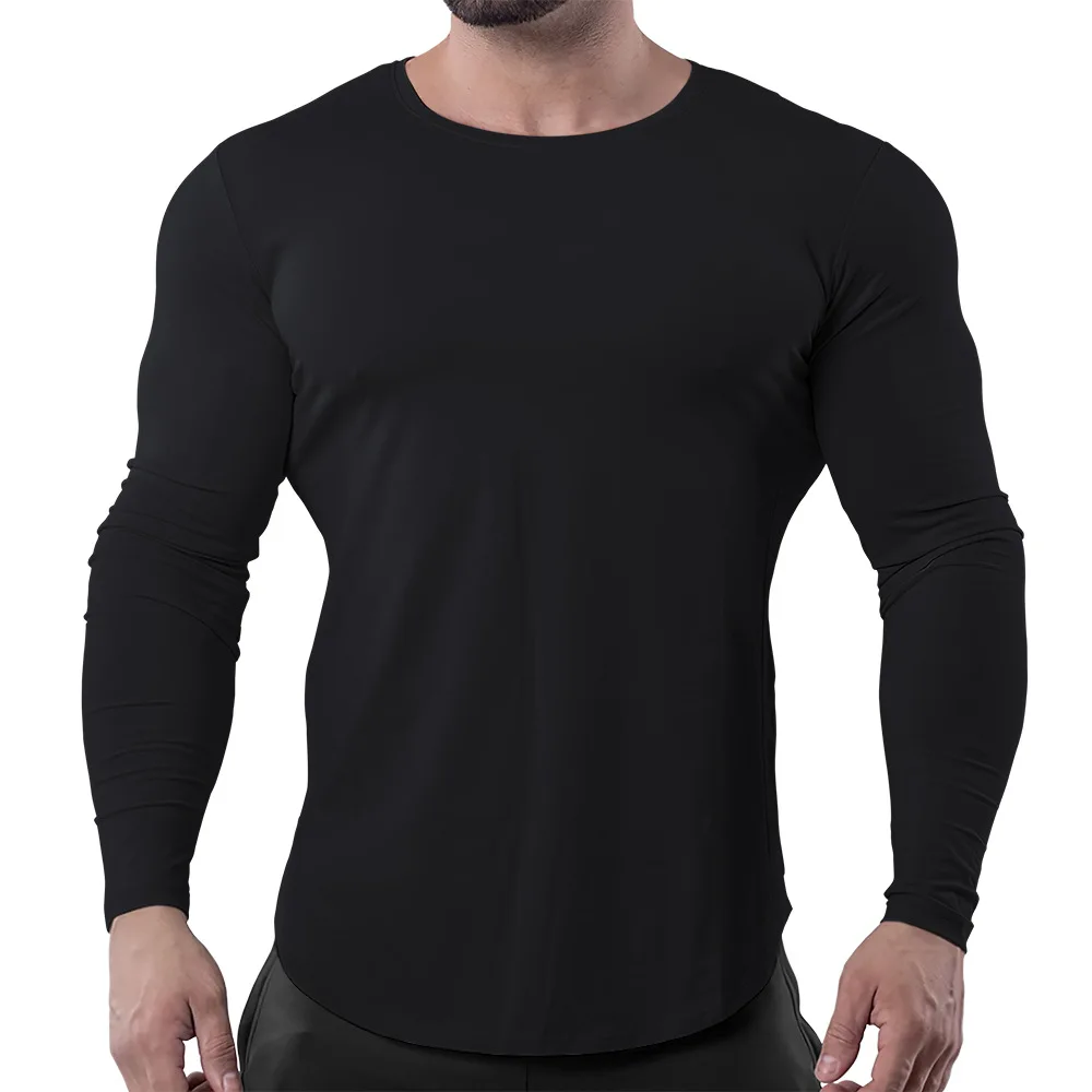 Fitness  brand sports long-sleeved tights male brother basketball running training fitness clothes