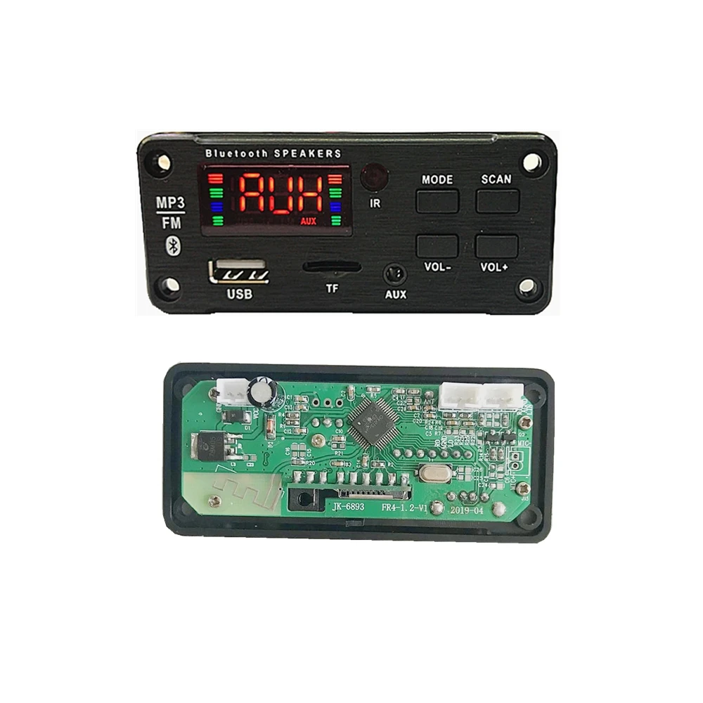  JK6893 цветной дисплей FM USB bluetooth плата аудио Радио mp3 плеер