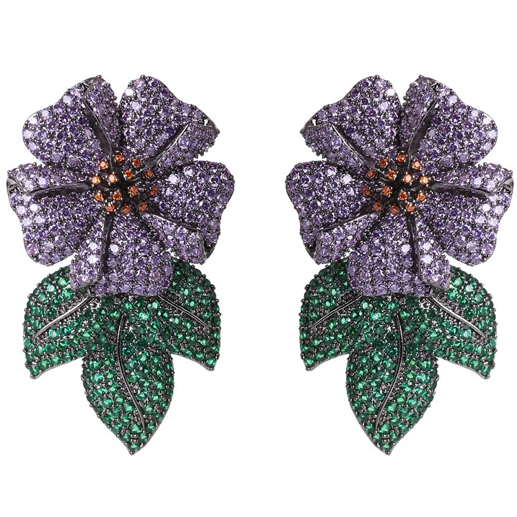 gold perle tailand ohr inhaber labyrinth mode sexi rhodium ohrringe metal handmade flower dangle earring mold