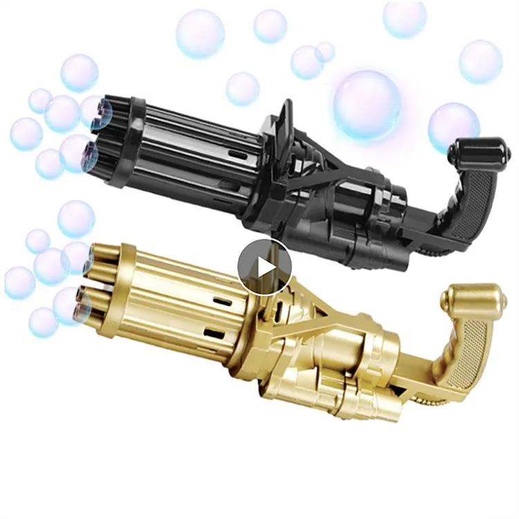 3 Wholesale Boy Bubbles Toys  BathToys Kids Bubble Gum Machine Toys Children Automatic Gatling Bubble Gun Toys