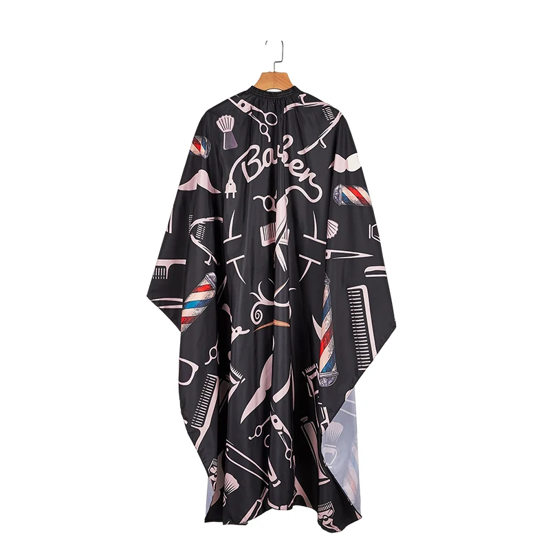 custom logo Hairdressing Salon  Anti-static resistant Waterproof Polyester Hairdressing barber hair cutting sheet apron
