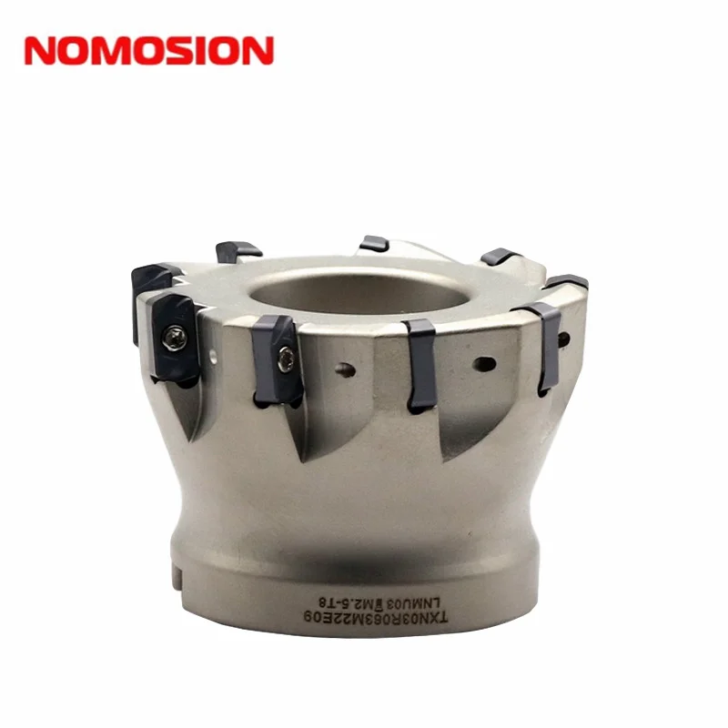 EXN double edge fast forward cutter head EXN CNC milling tools right angle shoulder end mill insert LNMU0303ZE