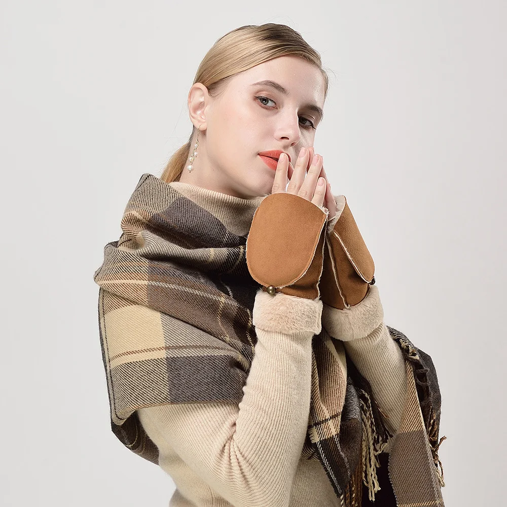 Kulanyane Touchscreen Gloves Windproof Warm Winter Mittens Wholesale Half Gloves And Mittens Down And Fleece Winter Mittens