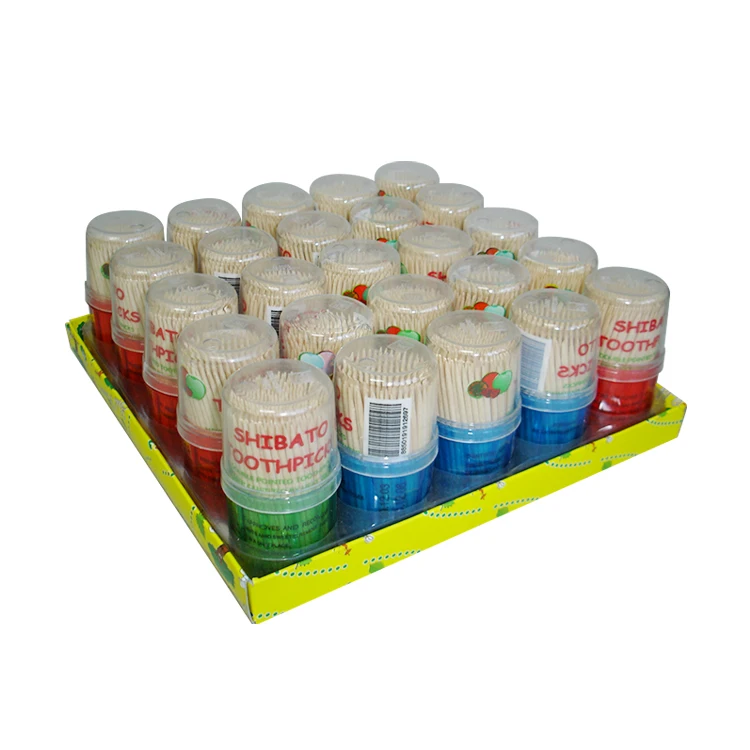 Manufacturer Wholesale 2 Points Round Wooden Decorative Toothpicks