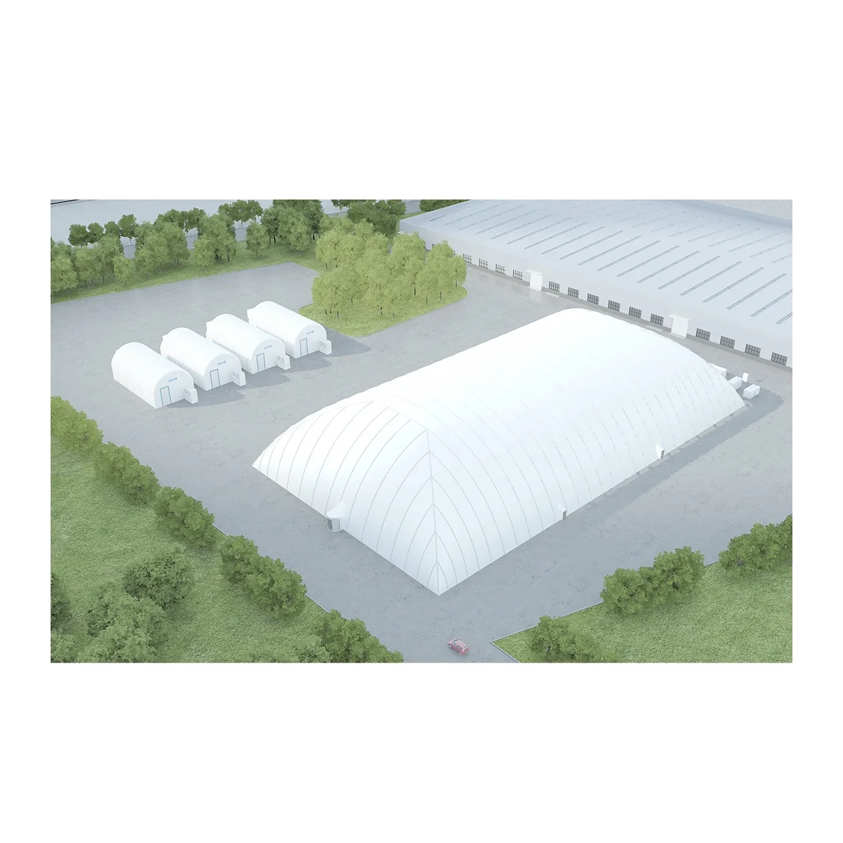 Inflated membrane Air membrane agricultural greenhouse Pneumatic membrane structure Inflatable dome