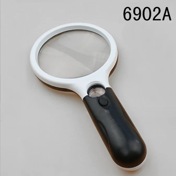 Snbo Handheld Magnifier Reading 30X Lens 12LED Light Magnifying Glass