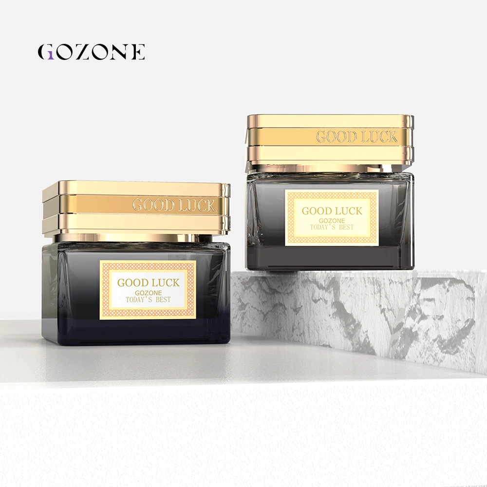 Wholesale Wide Mouth  Srcrew Cap Decorative 50G Black Unique Brown Custom Square Empty Bakhoor 1 Oz Glass Jar With Lid