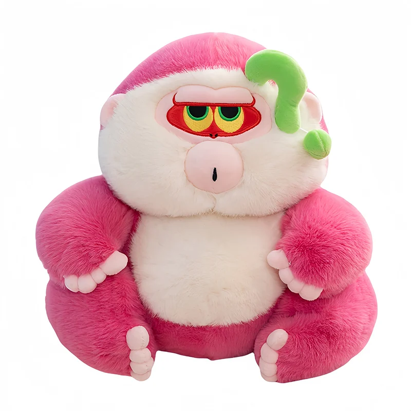 Cartoon Cute Pink Monkey Plush Toy White-faced Banana Monkey Stuffed Animal Toys gift for kids